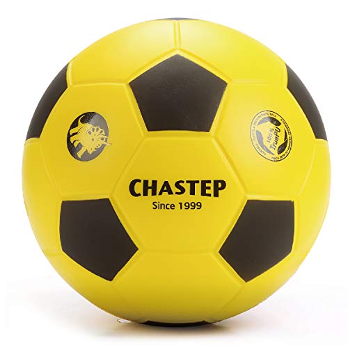Chastep 8" Foam Soccer Ball Schaumstoffball Perfekt für Kinder oder Anfänger. Spielen und trainieren Sie Soft Kick & Safe (Gelb/Schwarz) von Chastep