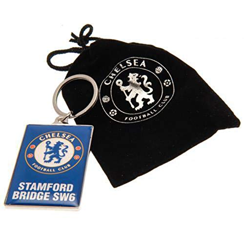 Offizielle Chelsea FC Stamford Bridge Schlüsselbund in Velvet Geschenktüte begrenzten Bestand von Chelsea F.C.