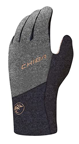 Chiba All Natural Winter Fahrrad Handschuhe lang wasserdicht grau 2024: Größe: XL (10) von Chiba