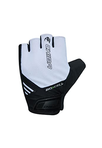 Chiba BioXCell Air Fahrrad Handschuhe kurz weiß/schwarz 2024: Größe: XXL (11) von Chiba