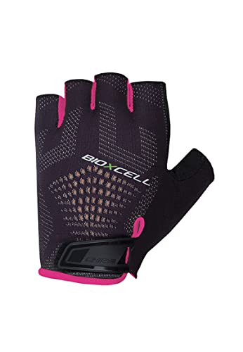Chiba BioXCell Super Fly Fahrrad Handschuhe kurz schwarz/pink 2023: Größe: XL (10) von Chiba