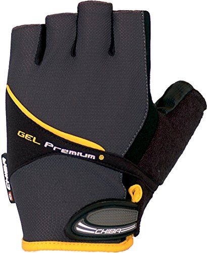 Chiba Herren Handschuhe Gel Premium Polyester S dunkelgrau von Chiba