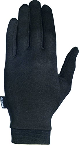 Chiba Seidenhandschuh Größe XL, Farbe Schwarz von Chiba