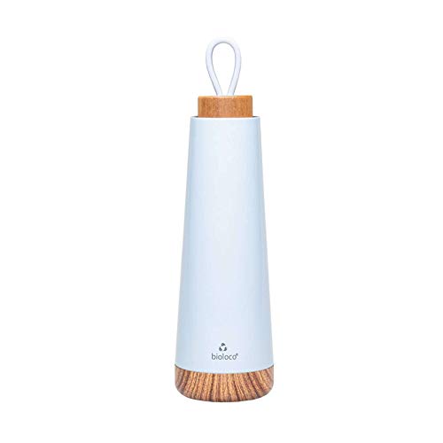 Chic Mic Unisex – Erwachsene Bioloco Loop Isolierflasche, Himmelblau, 7.5 cm x 7.5 cm x 28 cm von chic.mic