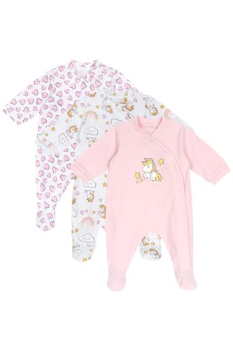 Chicco, Babystrampler Für Jungen Und Mädchen, 3er-Set Bodys, Aus 100% Baumwolle, Mit Praktischer Öffnung, Babykleidung Für 0-3 Monate, Geschenkideen Zur Geburt von Chicco