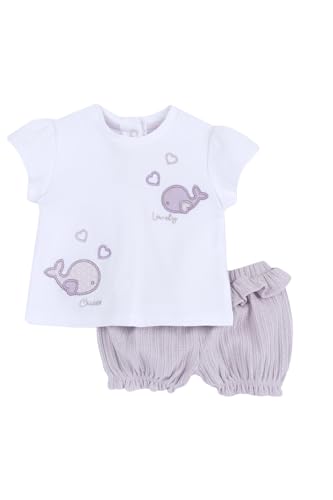 Chicco, Kinderset, Bestehend aus T-Shirt und Shorts, mit Niedlichen Mustern, Designed in Italy, Babykleidung 0-24 Monate, Geschenkideen zur Geburt von Chicco