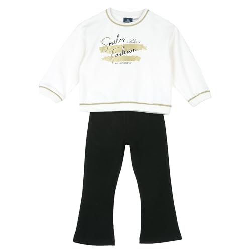 Chicco, Mädchen-Set Mit Sweatshirt Und Hosen, Aus Weichem Stoff, Mädchenkleidung, Designed in Italy von Chicco
