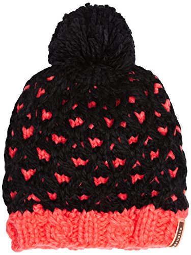 Chiemsee Damen Strickmütze mit Bommel Mützen, Black, One Size von Chiemsee