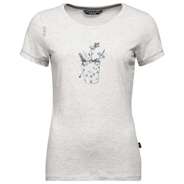 Chillaz - Women's Saile Chalkbag Flower - T-Shirt Gr 36 grau/weiß von Chillaz