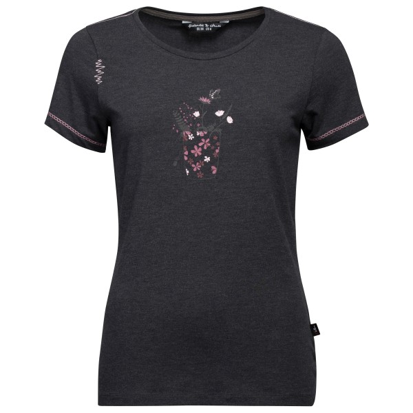 Chillaz - Women's Saile Chalkbag Flower - T-Shirt Gr 36 schwarz/grau von Chillaz