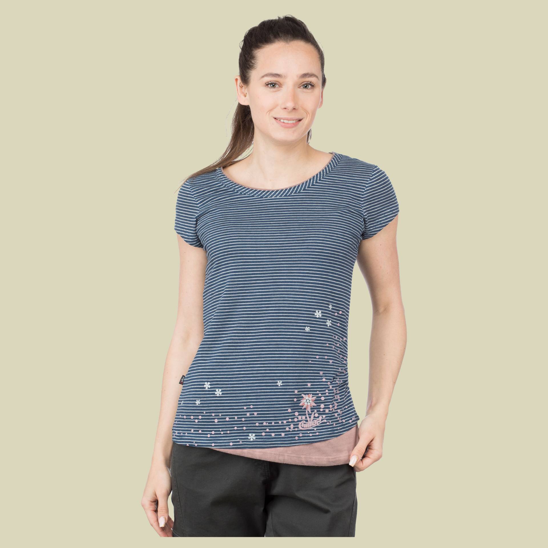 Fancy Little Dot T-Shirt Women Größe 36 Farbe indigo blue stripes washed von Chillaz