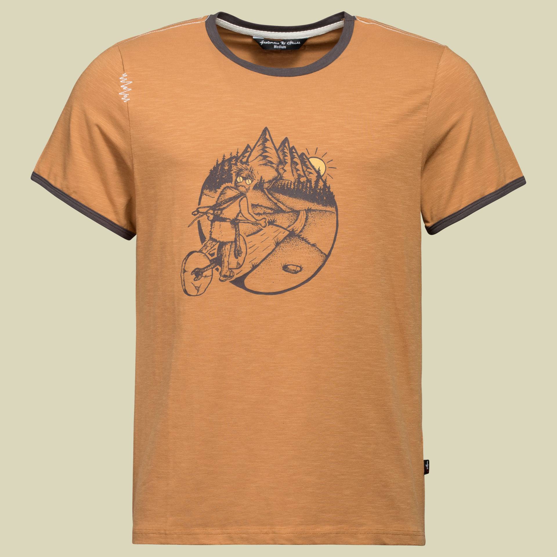 Homo Mons Velo T-Shirt Men Größe XL Farbe chipmunk/aubergine von Chillaz