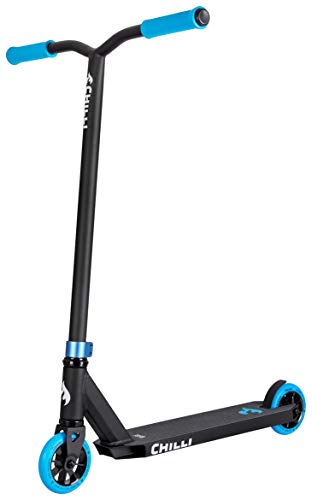 Chilli Pro Scooter Base Neon Blue | Erstklassiger Blauer Stunt-Scooter für Einsteiger | Robuster Roller, drehbarer Lenker ideal für Tricks geeignet | Leicht & schnell für maximales Fahrvergnügen von Chilli Pro Scooter