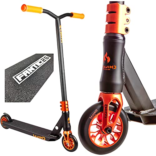 Chilli Pro Scooter Reaper Stunt-Scooter 110mm + Odi Barends + F26 Sticker (Sun Orange + Odi) von Chilli Pro Scooter