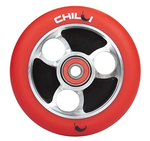 Chilli Parabol Rad, Herren, schwarz/rot, 100 mm von Chilli Pro Scooter
