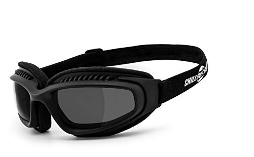 Chillout Rider® | Chopperbrille, Motorrad Sonnenbrille, Bikerbrille, Motorradbrille | beschlagfrei, gepolstert, bruchsicher | Brille (smoke [CR004]) von Chillout Rider
