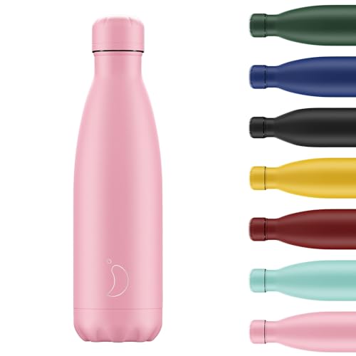 Chilly's Wasserflasche - Edelstal und wiederverwendbar - Auslaufsicher, schweißfrei - Pastel - All Pink, 750ml von Chilly's