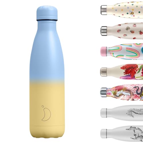 Chilly's Wasserflasche - Edelstal und wiederverwendbar - Auslaufsicher, schweißfrei - Sky - 500ml von Chilly's