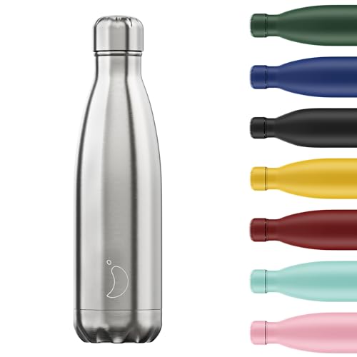 Chilly's Wasserflasche - Edelstal und wiederverwendbar - Auslaufsicher, schweißfrei -Edelstal - 500ml von Chilly's