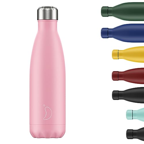 Chilly's Wasserflasche - Edelstal und wiederverwendbar - Auslaufsicher, schweißfrei - Pastell Rosa - 260ml von Chilly's