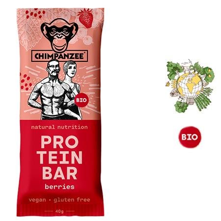 Chimpanzee - BIO Protein Energy Bar Vegan (40 gr.)  - glutenfrei - berries von Chimpanzee
