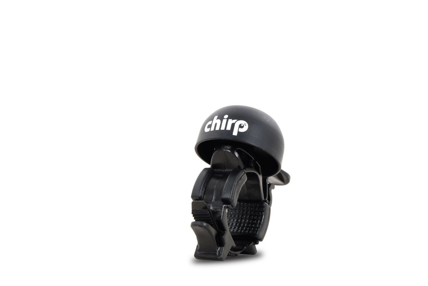 Chirp Fahrradklingel Miniclip Glocke, schwarz matt von Chirp
