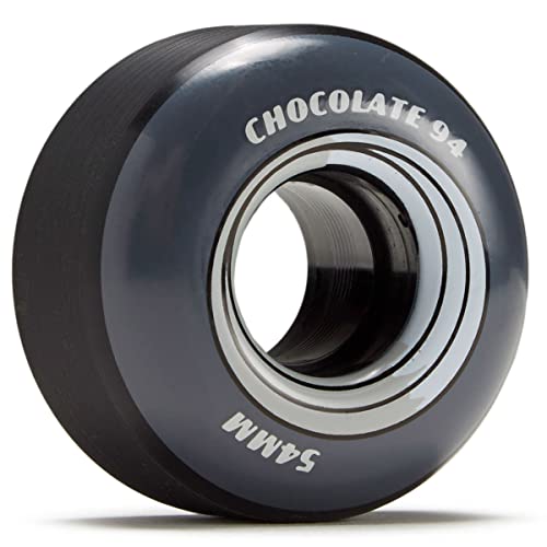 Chocolate Vanner 80A 4-Pack Cruiser Skateboard Rollen (54mm - Schwarz) von Chocolate