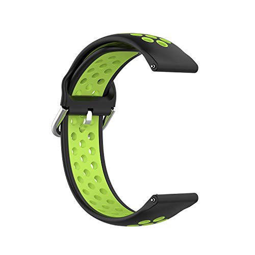 TenCloud Ersatz-Armband kompatibel mit Garmin Approach S40 Armband, atmungsaktives Sportarmband für Approach S40/Vivoactive 3/Vivoactive 3 Music/Forerunner 245M Smartwatch (Lime) von TenCloud