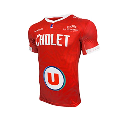 Cholet Unisex Kinder Maillot Officiel Extérieur 2019-2020 Basketballtrikot, rot, FR : XXS (Taille Fabricant : 12 ans) von Cholet