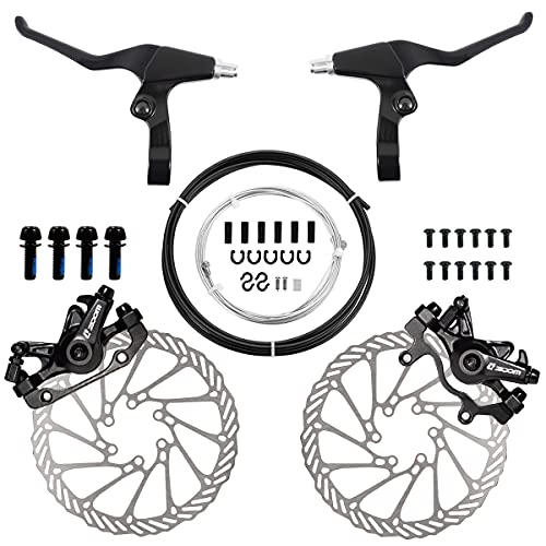 Chooee Mechanische Scheibenbremsen, Bremssattel vorne / hinten für Mountainbike BMX Rennrad Kit von Chooee