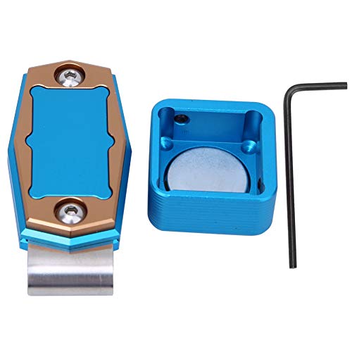 Billardkreide-Koffer, Mini-Tragbare, magnetische Billard-Kreidebox mit festem Clip, Pool, Snooker, Sportzubehör (blau) von Chrees