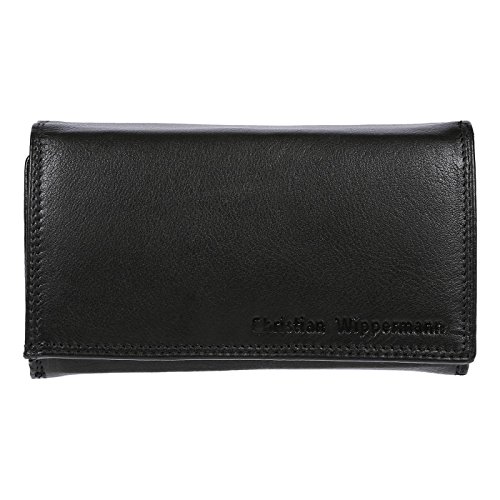 Christian Wippermann Damen Leder Geldbörse Portemonnaie 15,5x9,5x4,0 cm Tüv Geprüftem RFID Schutz Plus Geschenkbox von Christian Wippermann