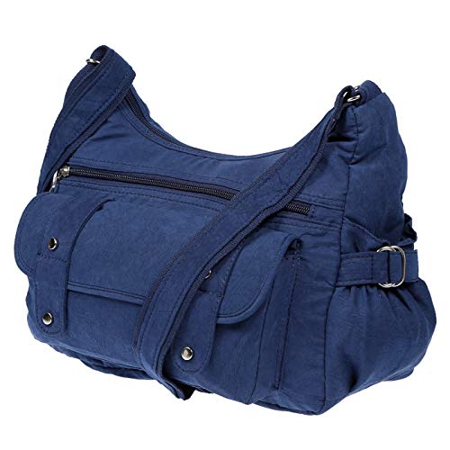 Christian Wippermann Damenhandtasche Schultertasche aus Canvas Blau von Christian Wippermann