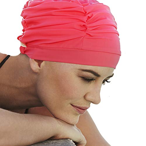 Bathing Cap Raspberry for Women with Chemo Therapy von Christine Headwear