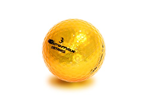 Chromax High Visibility Distance Golf Balls 6-Pack - Gold von Chromax