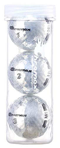 Chromax M5silver3t Golfbälle, Metallic, M5 Farbig, 3 Stück von Chromax