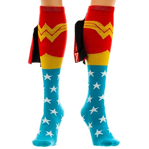 Cid Wonder Woman Herren-Socken, mehrfarbig, FR: Einheitsgröße (Herstellergröße: Einheitsgröße) von Bioworld