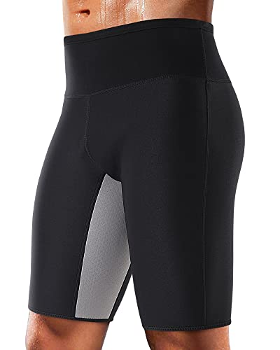 Cimkiz Men's Sauna Sweat Slimming Shorts Neoprene Exercise Pants for Workout Sweat Body Shaper Size 2XL von Cimkiz