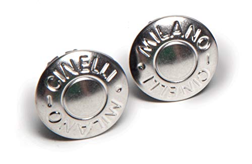 Cinelli Milano Endstöpsel für Fahrradlenker, 1 Paar Silber Silber Einheitsgröße von Cinelli