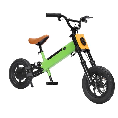 Ciounmb Elektrisches Kinder Laufrad ab 5 Jahr, bis zu 70kg, Lauflernrad Spielzeug, Ultraleicht Kinderlaufrad Balance Fahrrad für Jungen Mädchen (Grün) von Ciounmb