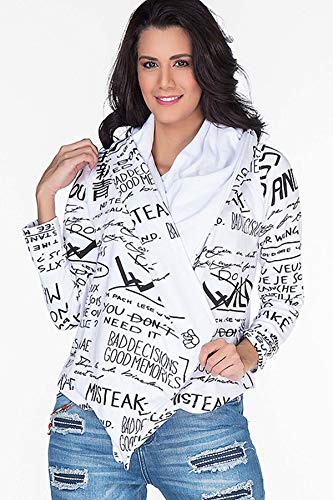 Cipo & Baxx Sweatshirt-Pullover Pulli Damen Sweatshirt Kapuzenpulli XS Weiß von Cipo & Baxx