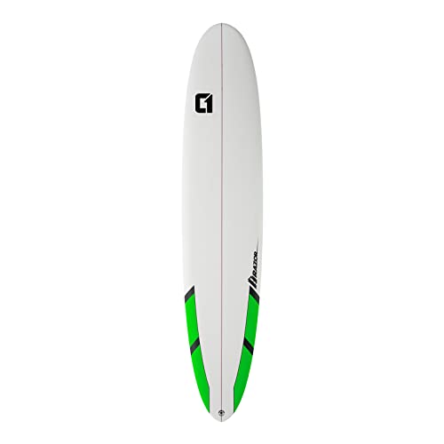 Longboard Surfboard – 2,7 m Razor Round Tail Longboard Surfboard – Mattes Finish, 2,7 m, Grün von Circle One