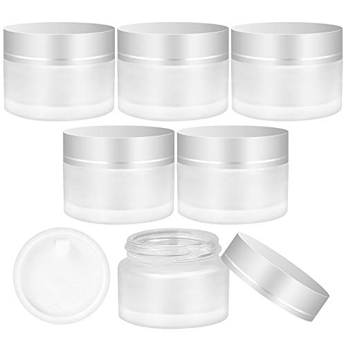 Cisolen 6 Stück Cremedose Leer Kosmetikbehälter mit Deckel und Liner für Kosmetik Cremes Lotionen ätherische Öle 30 ml von Cisolen