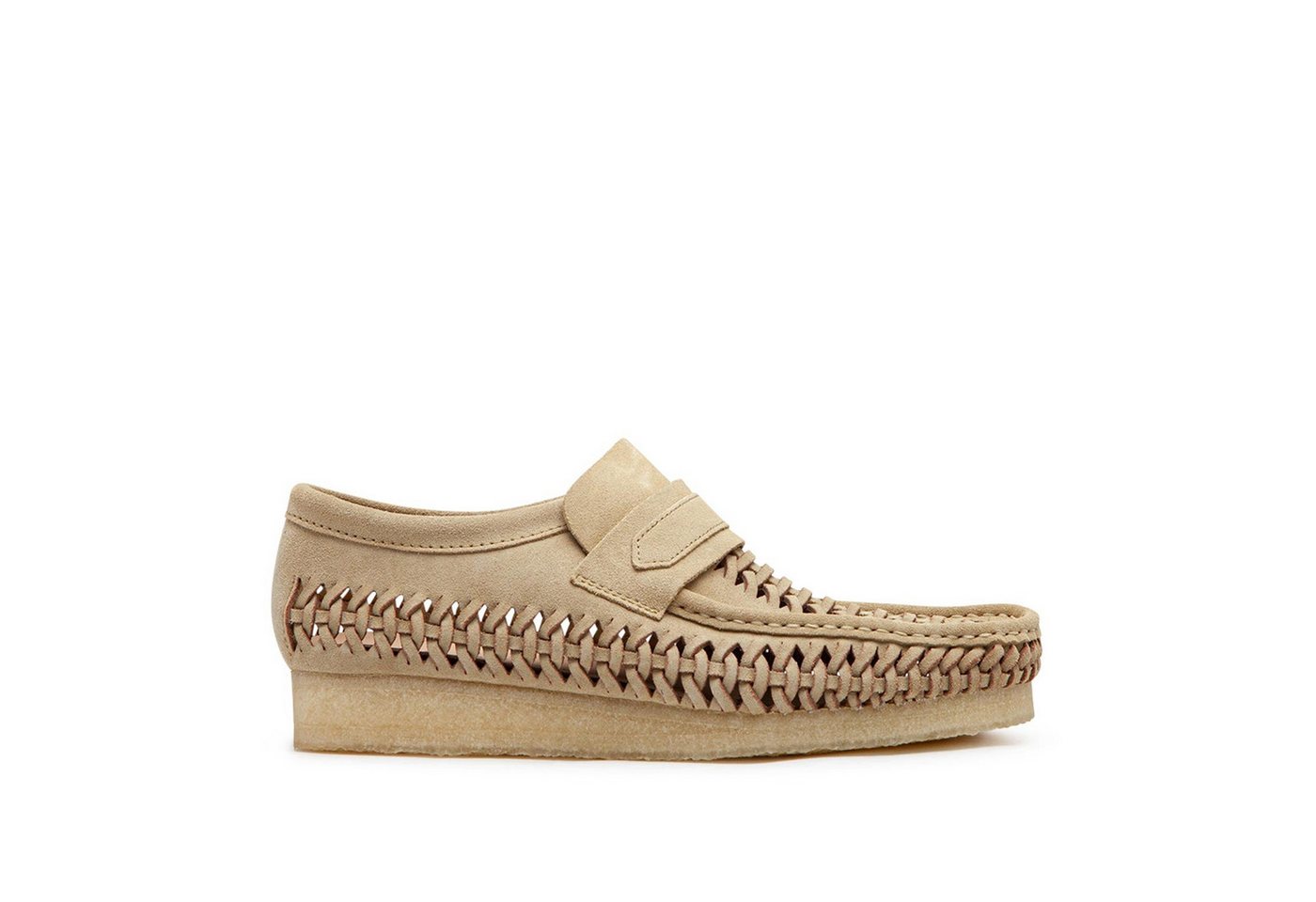 Clarks Originals Clarks Originals Wallabee Loafer Weave (Beige) Sneaker von Clarks Originals