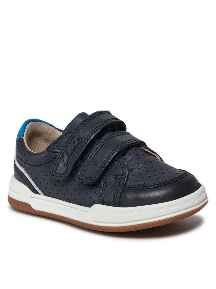 Clarks Sneakers Fawn Solo T 261589886 Navy Leather Sneaker von Clarks