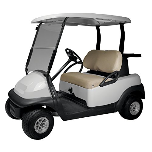 Classic Zubehör Fairway Golf Cart Diamant Air Mesh Sitzbank Cover, Unisex, Khaki von CLASSIC ACCESSORIES