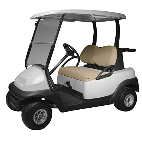 Classic Zubehör Fairway Golf Cart Frottee Bench Sitzbezug, Unisex, Khaki von CLASSIC ACCESSORIES