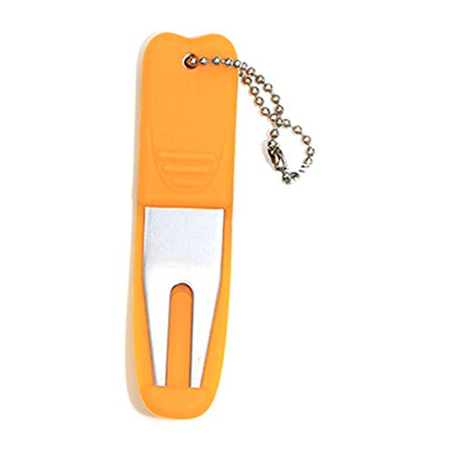 Clenp Divot Tool. Faltbares Golf Divot Tool Ball Marker Pitch Reiniger Trainingszubehör Für Den Außenbereich Orange Einheitsgröße von Clenp