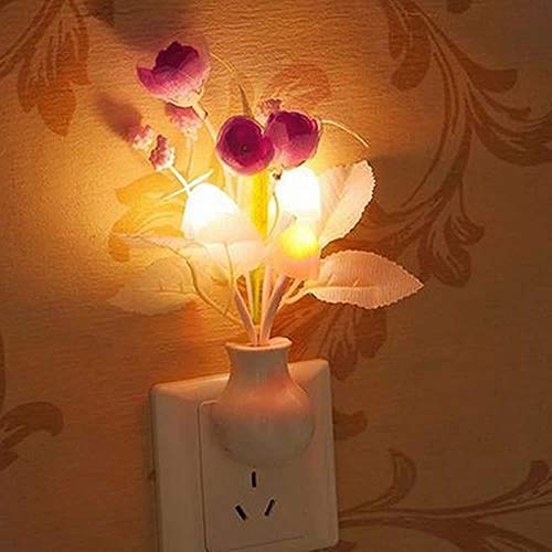 Clenp Niedliche Nachtlicht, 1 stück Mini Tulip Nachtlicht Weiche romantische Sensor Baby Schlafzimmer Lampe Wohnkultur von Clenp