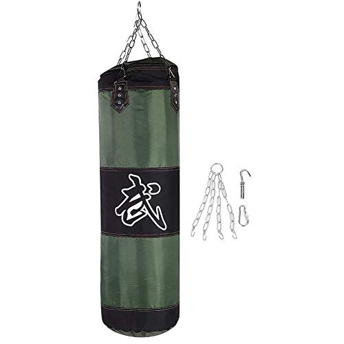 Sandsack, Boxsandfüllung Verdicken Krafttraining Fitness Übung Punch Sandsack (Grün, 80cm) von Clenp